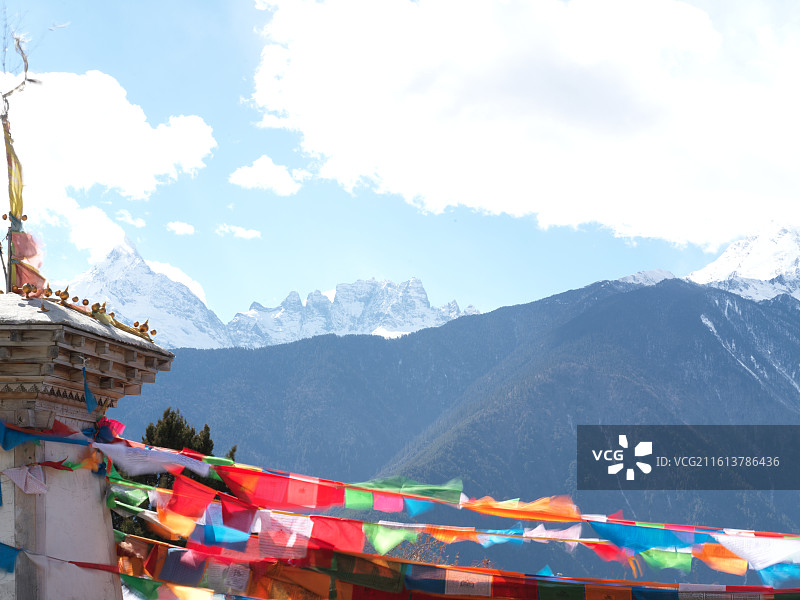 梅里雪山 十三峰图片素材
