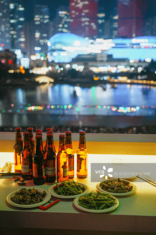 贵州贵阳花果园元旦跨年夜氛围图片素材