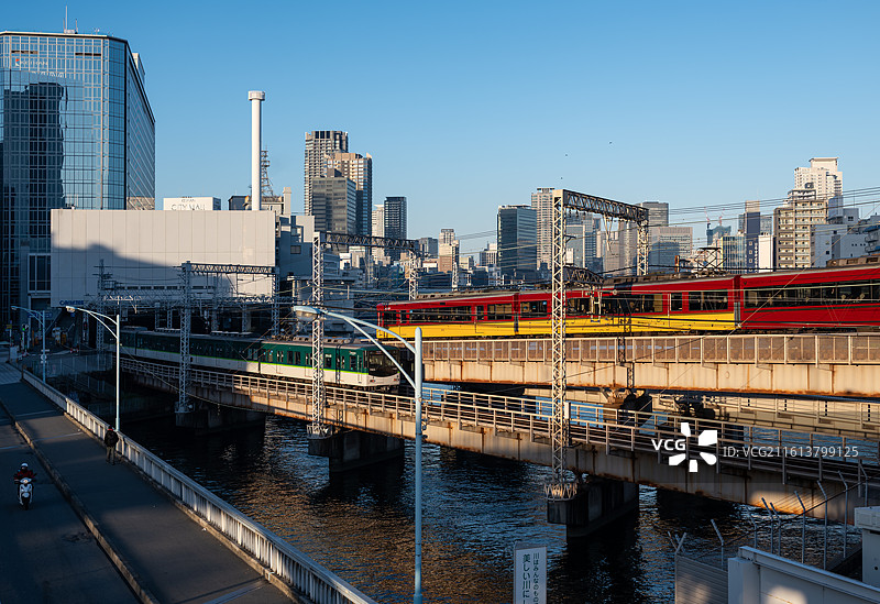 日本大阪城市风光图片素材