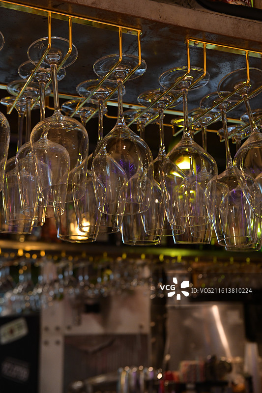 酒吧餐厅玻璃杯花瓶图片素材