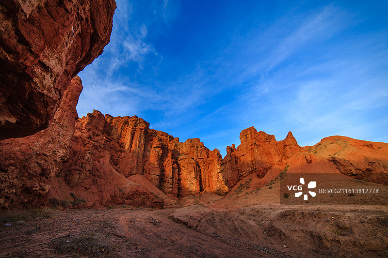丹霞地貌 彩色丘陵图片素材
