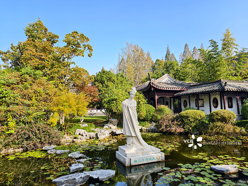 梅兰芳故居雕像图片素材
