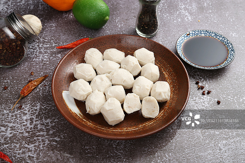 手工墨鱼丸图片素材