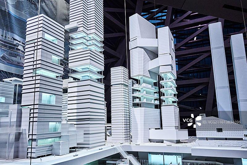 深圳市当代艺术与城市规划馆特区城市建筑模型展览图片素材