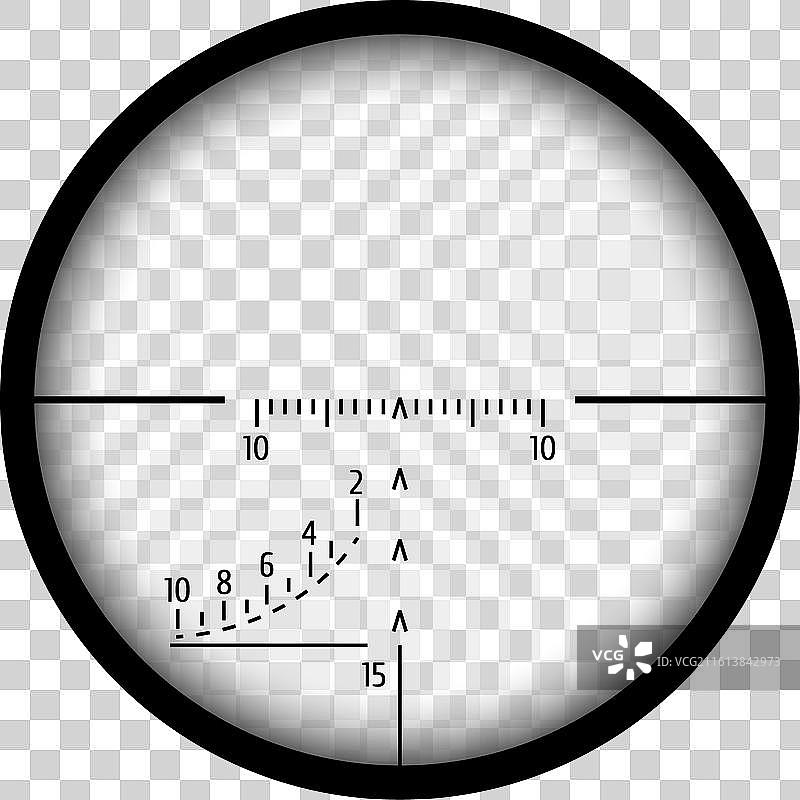 狙击镜，孤立图片素材