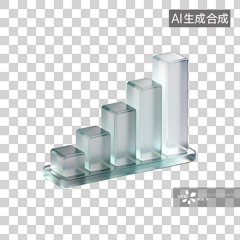 【AI数字艺术】[免抠PNG素材]玻璃阶梯形装饰摆件图片素材