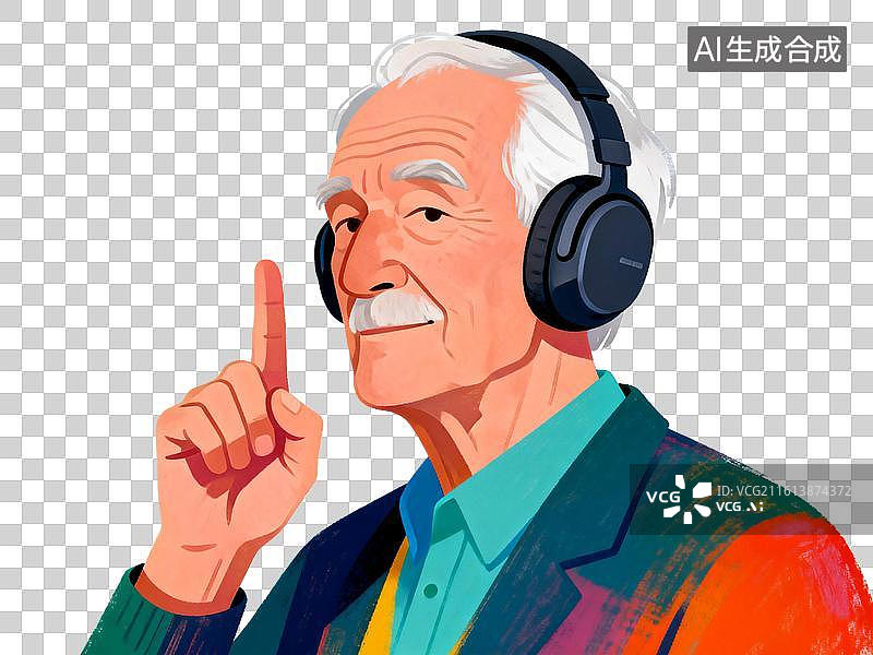 【AI数字艺术】轻声听世界，给耳朵留份温柔的自在 3月爱耳日主题创意插画元素图片素材