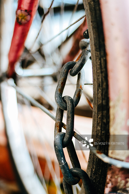 街边的自行车……图片素材