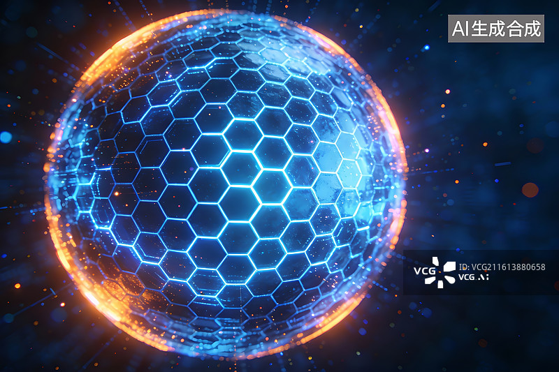 【AI数字艺术】抽象科技概念背景图图片素材