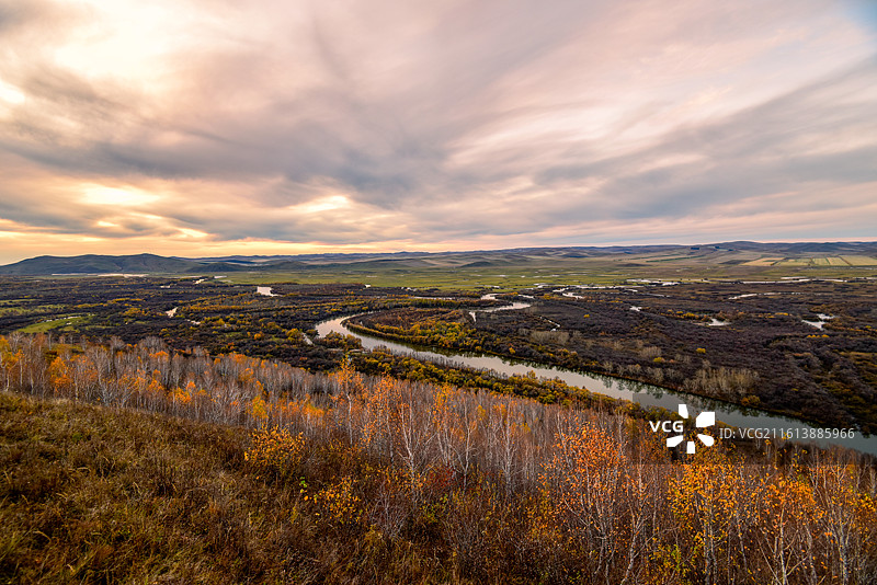额尔古纳湿地图片素材