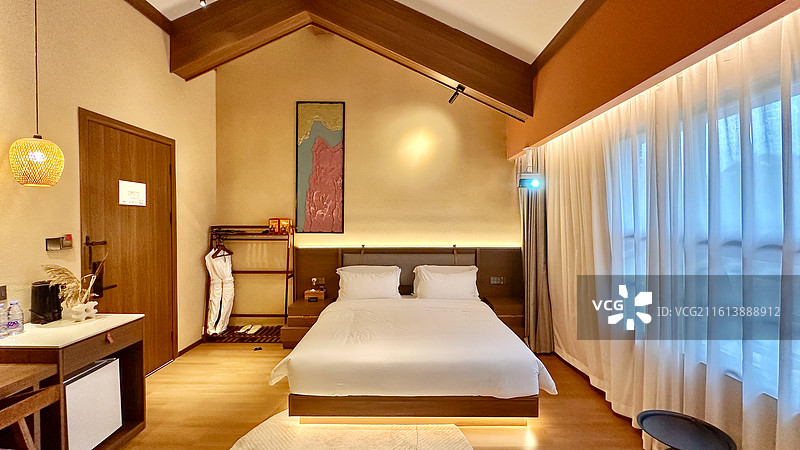 中国贵州省贵阳市酒店民宿室内空间摄影图片素材
