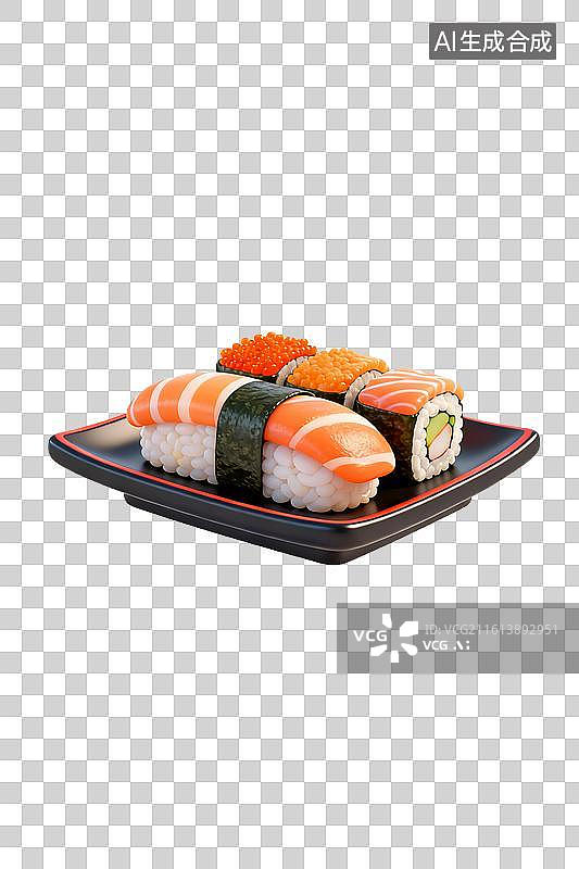 【AI数字艺术】精美寿司拼盘图片素材