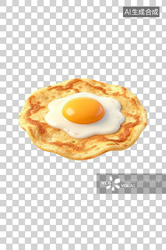 【AI数字艺术】煎蛋与酥脆薄饼图片素材