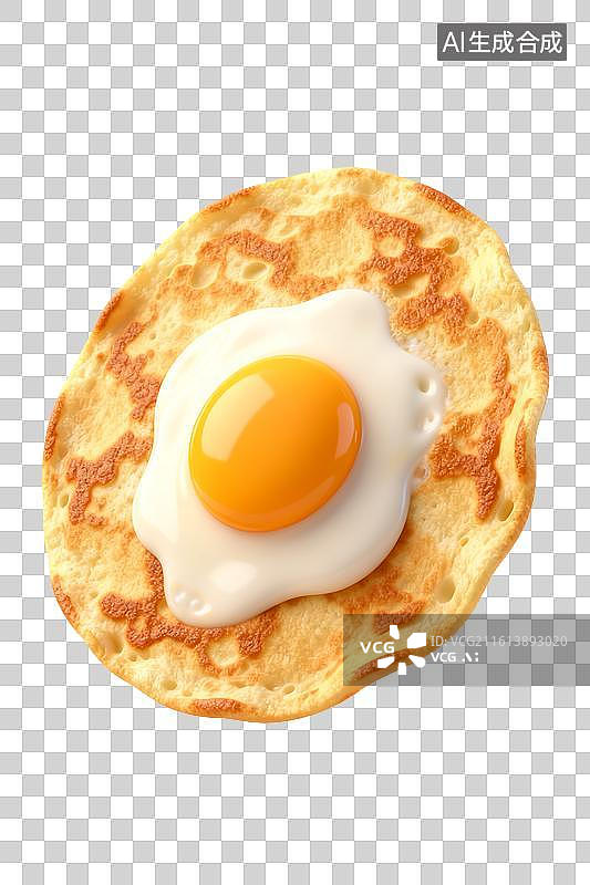 【AI数字艺术】煎蛋与酥脆薄饼图片素材