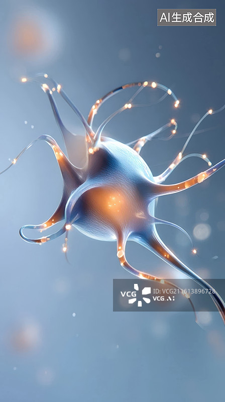 【AI数字艺术】神经元抽象艺术图图片素材