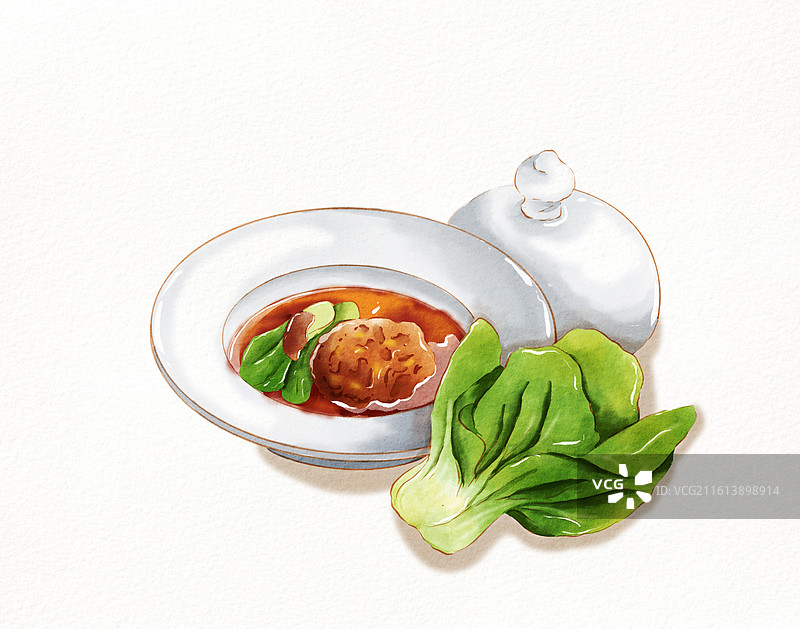 狮子头图片素材