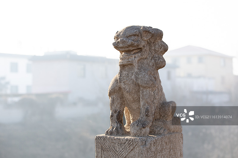 河北省沧州市沧县“杜林石桥”，明代。图片素材