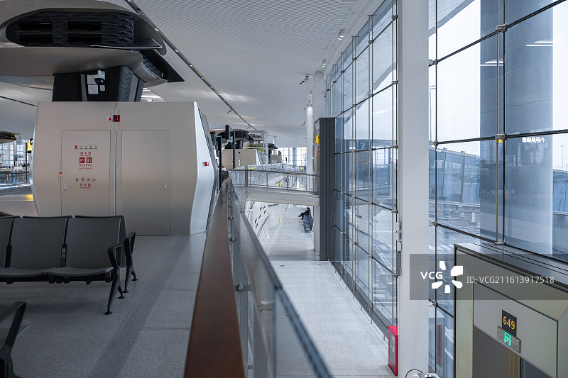 重庆江北国际机场T3B航站楼候机区图片素材