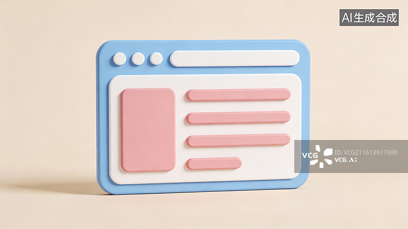 【AI数字艺术】网页界面模型展示图片素材