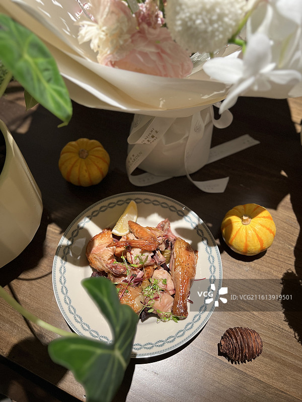 下午茶晚餐西餐休闲融合空间图片素材