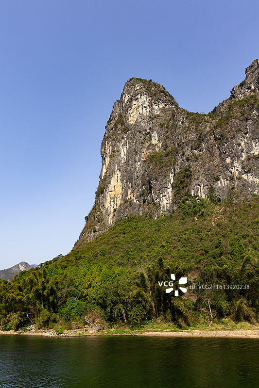 桂林磨盘山码头-阳朔漓江段风景图片素材
