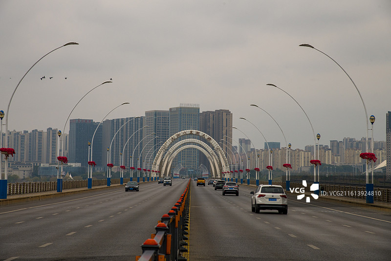 九江市八里湖大桥桥面图片素材