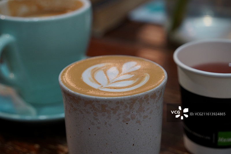 拿铁咖啡图片素材