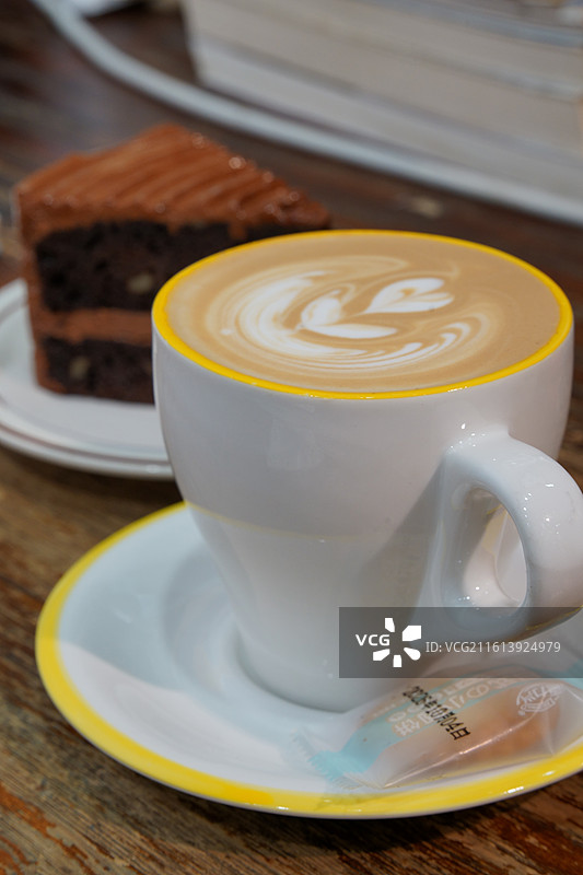 拿铁咖啡图片素材