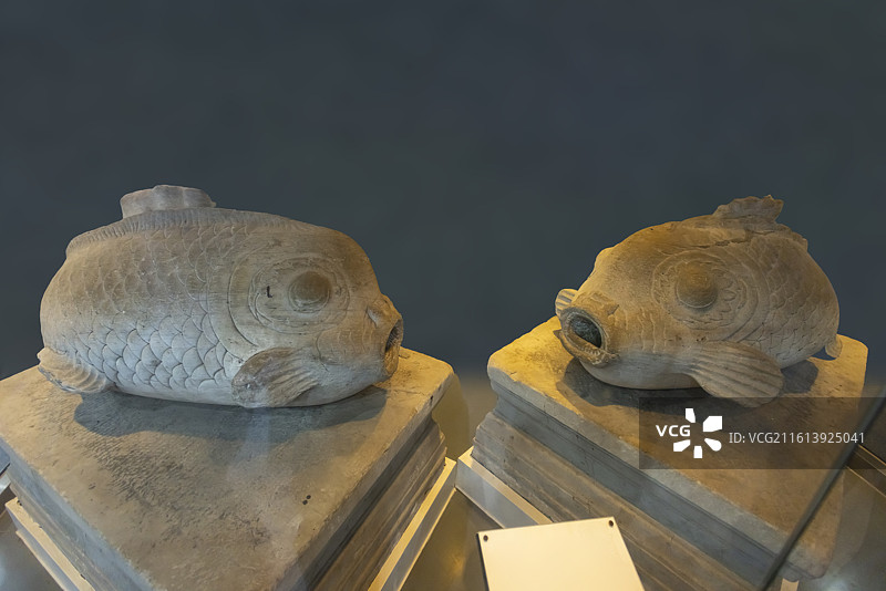 大水法石鱼  清乾隆 圆明园展览馆图片素材