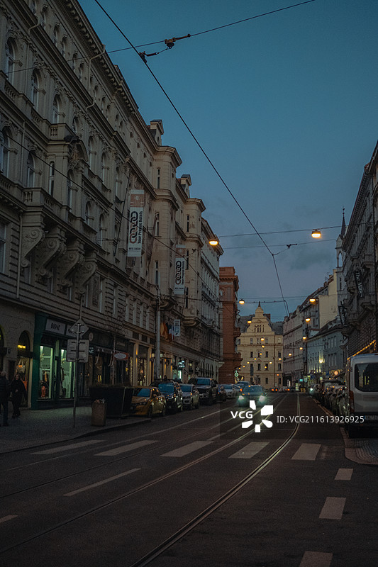 布拉格城市扫街交通图片素材