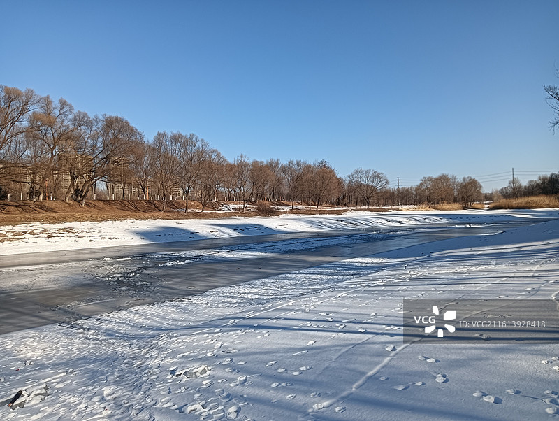 蒲河_冬图片素材
