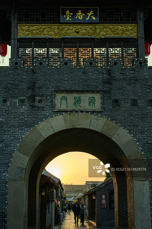 黄桥古镇闲步图片素材