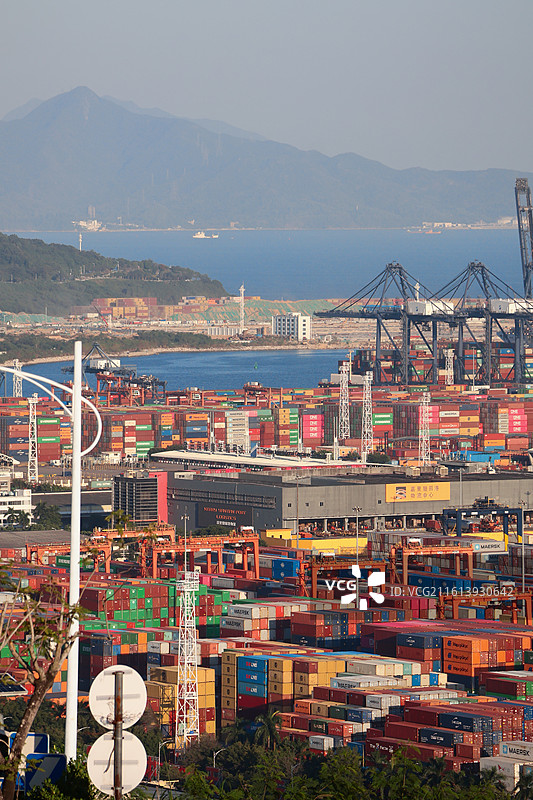 深圳盐田海景 盐田高级中学图片素材