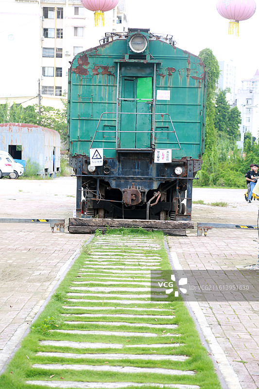 南铁记忆铁路主题文化公园火车车厢图片素材