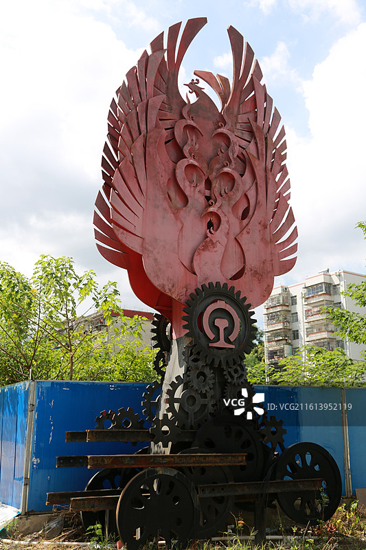 南铁记忆铁路主题文化公园雕塑图片素材