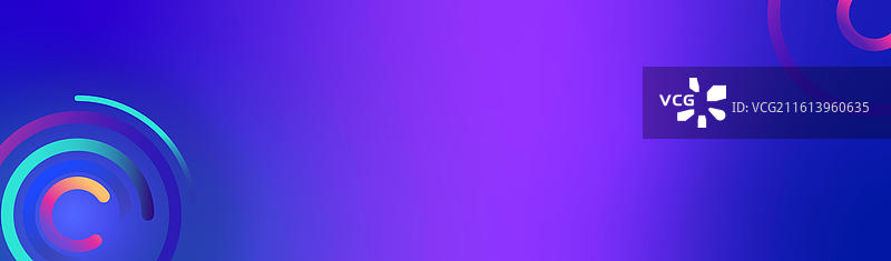 蓝色科技未来几何线条长画幅背景图片素材