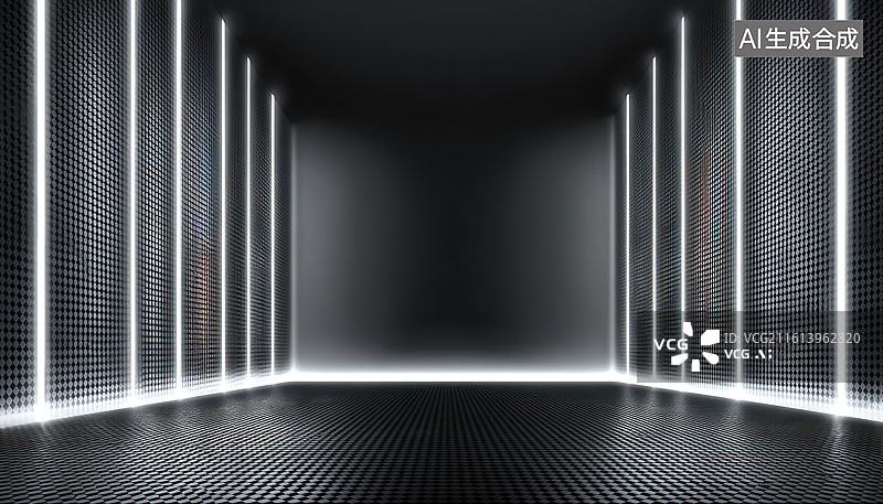 【AI数字艺术】未来感科技空间图片素材