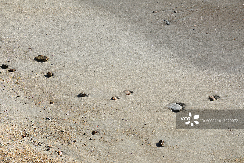 满画幅夏天海滩沙滩自然风景背景图图片素材