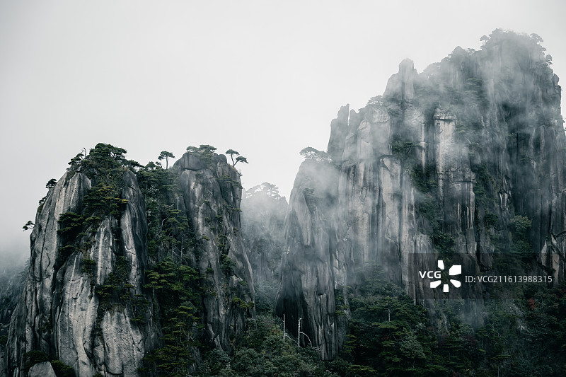 水墨三清山图片素材