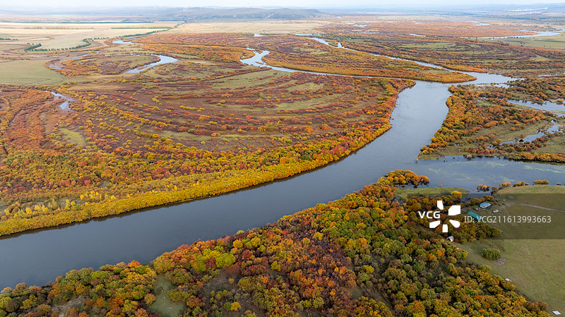 额尔古纳的秋图片素材