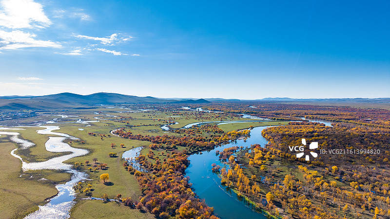 额尔古纳的秋图片素材
