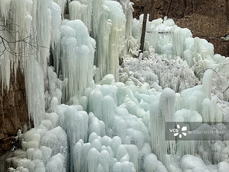 京东大峡谷冰瀑4图片素材