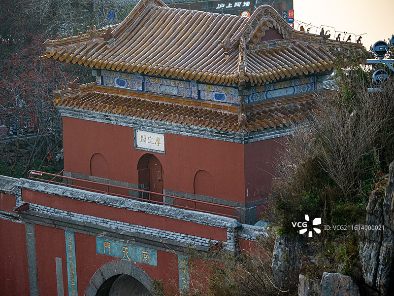 泰山山顶天街人文景观图片素材