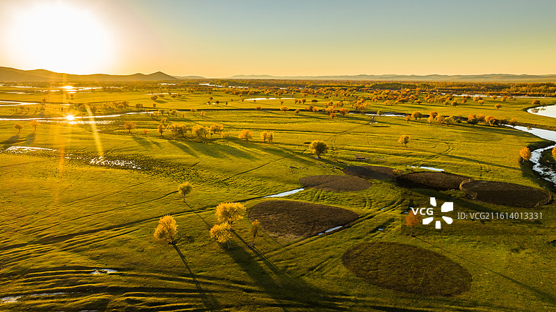 额尔古纳的秋图片素材