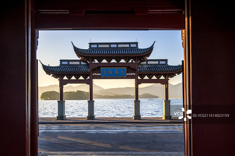 杭州西湖秋色图片素材