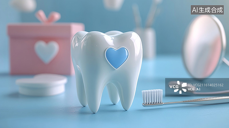 【AI数字艺术】牙齿护理礼盒概念图图片素材
