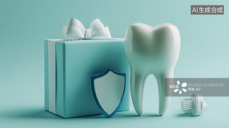 【AI数字艺术】牙齿护理礼盒概念图图片素材