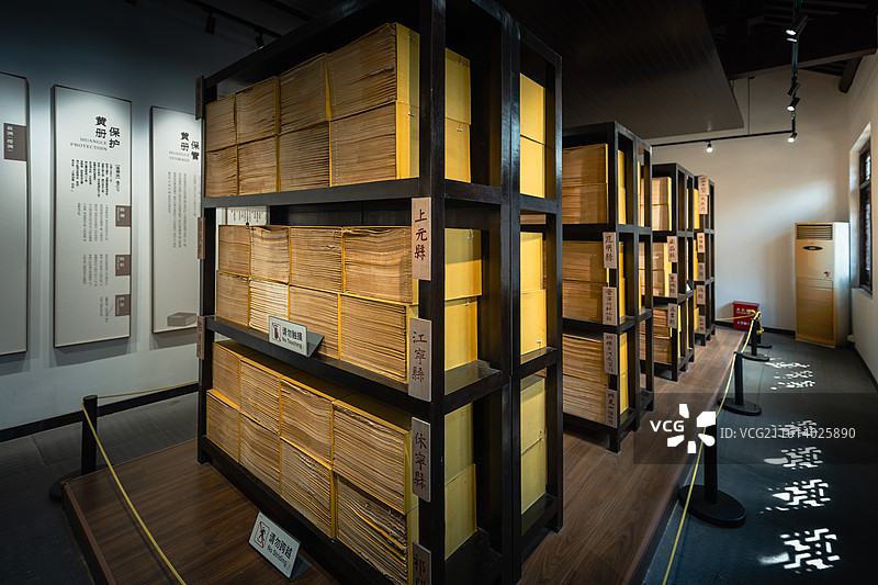 玄武湖梁洲明后湖黄册库遗址展馆&古湖神庙图片素材