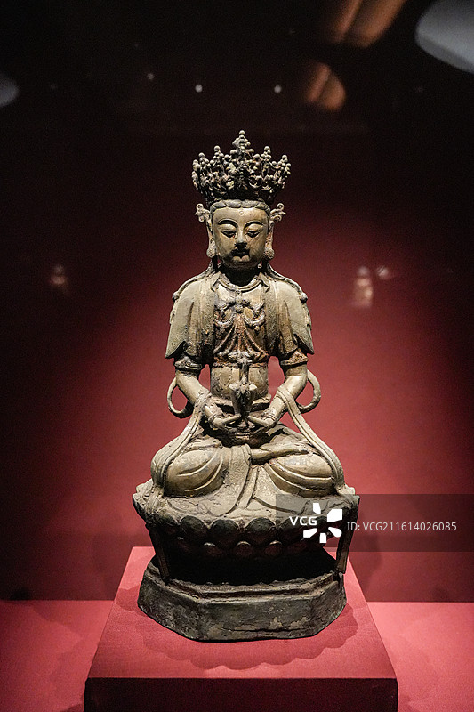 北京中国典籍博物馆“既往未来-小西天文物撷珍与悬塑艺术特展”展览现场和展品图片素材