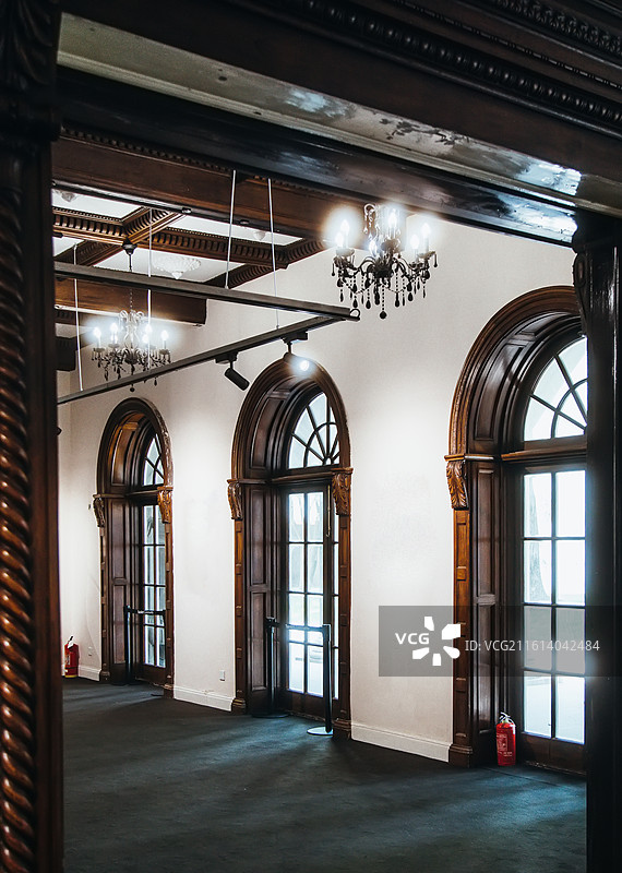 上海陕西北路457号 何东旧居老建筑室内景观图片素材